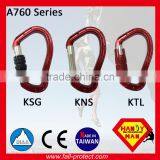 25KN Aluminum Material Mountain Climbing Carabiner With Twist Lock thumbnail-5