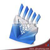 High Quality Double Steel Kitchen Knife Set With Color Wooden Handle thumbnail-6