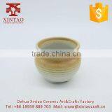 Dehua Factory Supply Very Cheap China Pottery Art Brown Ceramic Flower Pots for Plants thumbnail-1