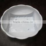 Plastic Design Bowl Square Base Green