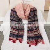 Factory Direct Digital Printing Cotton and Linen Scarf 2017 thumbnail-2