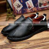 Dark Blue Genuine Leather Men Business Casual Shoes Fashion Best Quality, Lace up Relaxation Leather Shoes Men Fashion Style thumbnail-4