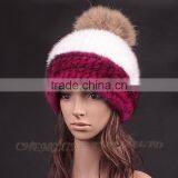 CX-C-235C Good Quality Custom Knitted Beanie, Pom Pom Plain Beanie thumbnail-6