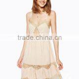 Lates Ladies Sexy Spaghetti Night Dress With Lace thumbnail-1