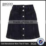 New Arrival Latest Design Button Through Skirts A Line Dark Blue Skirts Special Brand Skirts thumbnail-1