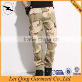 Mens Top Quality Pockets Camouflage Knee Zipper Pants thumbnail-1