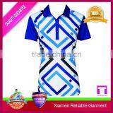 100% Cotton Body Fit Polo Shirt, Womens Square and Stripe Polo Shirt Clothing Wholesale Manufacturers thumbnail-1