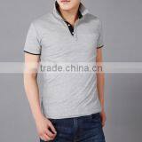 En's Custom Classical Fashion Solid Color Short Sleeve Slim Fit Men's Mesh Embroidered Polo Shirt thumbnail-2