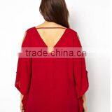 2016 Latest Hot Sale Oversized Tops for Fat Women Chiffon Shirt Blouse for Gilrs XXXL-6XL thumbnail-2