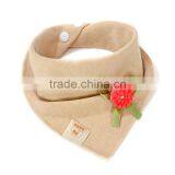 S33341W Cotton Towel New Baby Bib Bandana Baby Girls Fancy Flower Bib thumbnail-2