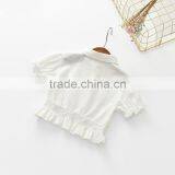 S33564W Girls White Shirts 2017 Girl Lace Princess Blouse thumbnail-2