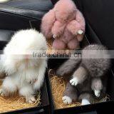 Best Selling Good Quality Rabbit Shape Mink Fur Keychain thumbnail-2