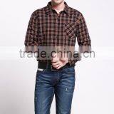Western Winter Warm Men Plaid Shirt for Cheap Price Customsing thumbnail-3