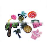 Fabric Iron On Patches At Random Coconut Tree Food Clothing Brand Patch