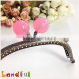 Antique Bronze Yummy Gumball Candy Head DIY Bag Frame Coin Purse Frame thumbnail-3