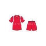 Football Team Uniforms Jerseys And Shorts Red Color Sublimated Soccer Polyester Sportswear