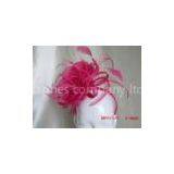 Fashion 100% Sinamay Custom Ladies' Fascinators With Silk Flower Trimming For Normal Day thumbnail-1
