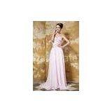 Pink Sweetheart Strapless Chiffon Evening Dresses Long Prom Gowns With Beads 2013 thumbnail-1