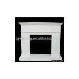 White Marble Fireplace thumbnail-1