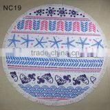 Pineapple Printed Round Beach Towel/jkr Bath Towel Table Towel Shawl Yoga Mat Beach Towels/ Round Beach Towels thumbnail-6