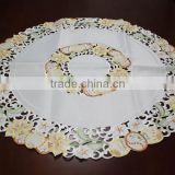 elegant hand embroidety easter table linens