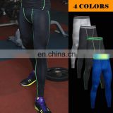 Yiwu factory cheap wholesale gym wear men sport leggings 88% polyester 12% spandex