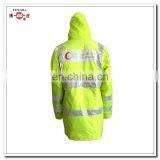 Flourescent Yellow Reflective Safety Nylon Winter Rainwear thumbnail-6