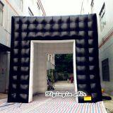 Outside Black Inside White Inflatable Tents with Two Doors for Trade Show