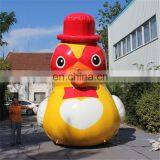 Outdoor Giant Advertising Airblowing Cartoon Characters Yellow Duck Toys Inflatable for Sale thumbnail-1