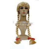 MCW-0382 Party Masquerade Synthetic Long Women Hot Straight Blond Braids Wig thumbnail-1