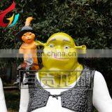 Amusement Park 2M Height Fiberglass Movie Character Life Size Shrek thumbnail-2