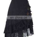 Belle Poque Vintage Women's Steampunk Gothic Clothing Gypsy Hippie High Stretchy Nylon-Cotton & Lace Skirts BP000205-1 thumbnail-2