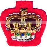 Hand Embroidered Gold / Silver / Antique Bullion Blazer Badge, Crest, Insignia, Patch,