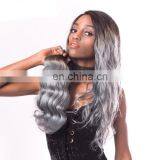 Grade 7a virgin brazilian hair GREY weave brazilian hair