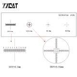 926 0.01mm Microscope Slides Reticle Calibration Slide Ruler Cross Multifunctional Microscope Calibrating Ruler Stage Micrometer