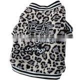 Cool Pet Fat Dog Leopard Print Jacket Bulldog Puppy Letter Clothes Small-breed Dog thumbnail-1