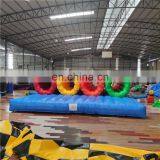 4 Lanes Different Colors Mobile Pop up Team Sports Inflatable Climbing Entrance Tunnels for Kids thumbnail-6