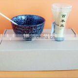 Matcha Tea Set,Matcha Bamboo Whisk+Bowl+Spoon,Matcha Tea Set Gift Box