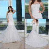 Strapless Sleeveless Bottom Tulle Mermaid Wedding Dress thumbnail-1