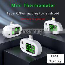New Design Mobile Phone USB Smart Infrared Forehead Thermomete for Sale thumbnail-3