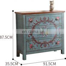 Antique Wood Drawer Storage Dresser Chest of Drawers thumbnail-2