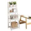 Folding Plant Storage Shelves Rack Stand Flower Staircase With 4 Steps Ladder for Home Decor thumbnail-3