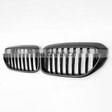 Real Carbon Fiber Grill for BMW G30 G38 Single Slat Line Front Kidney Grille for BMW 5 Series 2017-2020 thumbnail-3