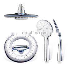 High Quality Chrome Ultra-Thin Design High Pressure WaterfallRain Over Head Shower and Hand Shower Set thumbnail-2