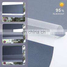 Customized Polyester Roller Double Layer Motorized Motorised Zebra Blinds Smart Jacquard Zebra Blind Roller Blind Shade thumbnail-4