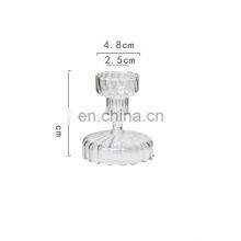 Nordic Long Stem Glass Cylinder Candle Holder Glass Candle Vessel Candlestick For Home Decor thumbnail-5