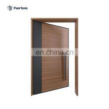 Outdoor Heavy Duty Design Wood Entrance Entry / Interior Pivot Door thumbnail-4