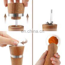 Wooden Pepper Grinder Salt Grinder and Pepper Mill for or Mother's Day Father's Day Thanksgiving Christmas thumbnail-4