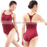 Burgundy Adult Dance Leotard, Wholesale Dance Leotards thumbnail-1