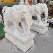 Sunset Red Stone Carving Elephant Auspicious Elephant Stone Carving Door Decoration Stone Carving Animal Carving Manufacturer thumbnail-4